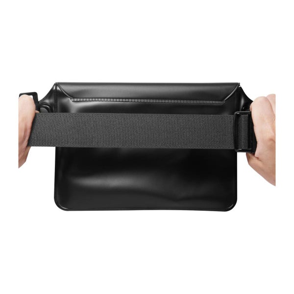 Spigen A620 vedenpit&auml;v&auml; vy&ouml;laukku, Musta (2-pack)