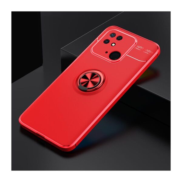 Xiaomi Redmi 10C suojakuoret sormuksella, Punainen