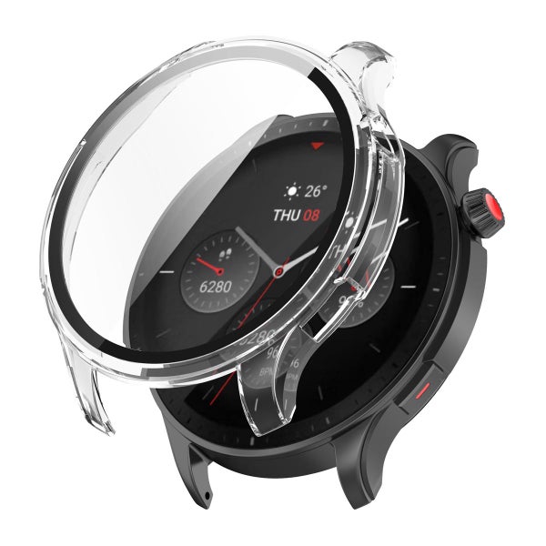 Polykarbonaattikotelo Amazfit GTR 4, Kokonainen, l&auml;pin&auml;kyv&auml;