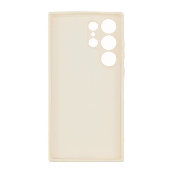Samsung Galaxy S23 Ultra 5G silikonimainen TPU-kuori, Luonnonvalkoinen