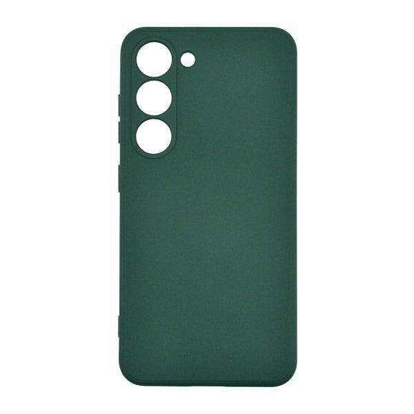 Samsung Galaxy S23 Plus 5G silikonimainen TPU-kuori, Tummanvihre&auml;