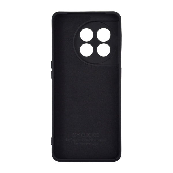 OnePlus 11 silikonimainen TPU-kuori, Musta