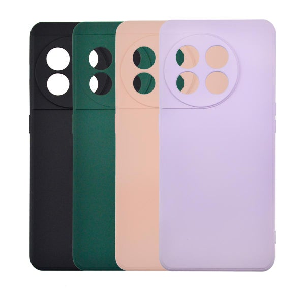 OnePlus 11 silikonimainen TPU-kuori, Musta