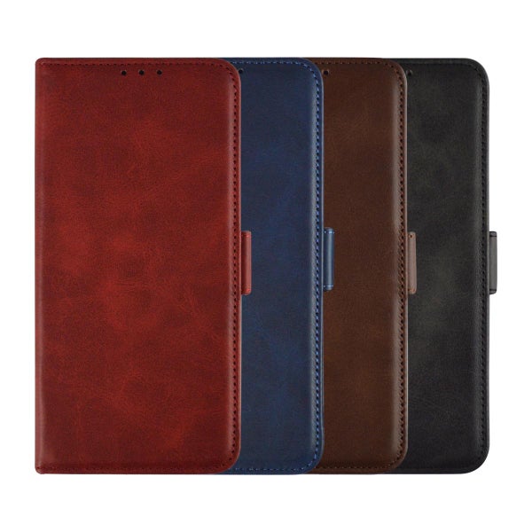 Oppo A77 5G Lompakkokotelo, Ekonahkaa eri v&auml;reiss&auml;