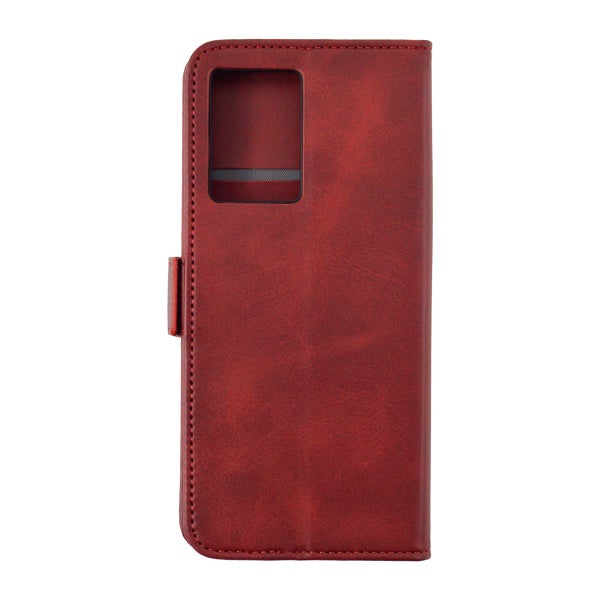 Oppo A77 5G Lompakkokotelo, Ekonahkaa eri v&auml;reiss&auml;