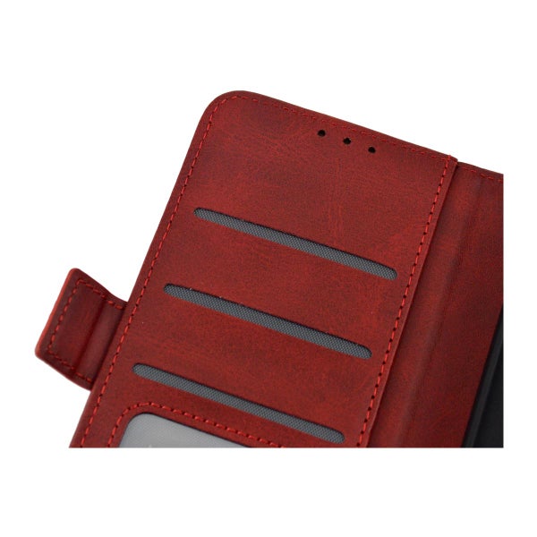 Oppo A77 5G Lompakkokotelo, Ekonahkaa eri v&auml;reiss&auml;