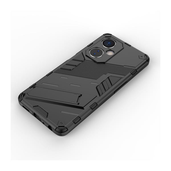 OnePlus Nord CE 3 Lite 5G suojakuori jalalla, Musta