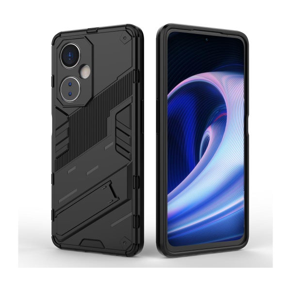 OnePlus Nord CE 3 Lite 5G suojakuori jalalla, Musta