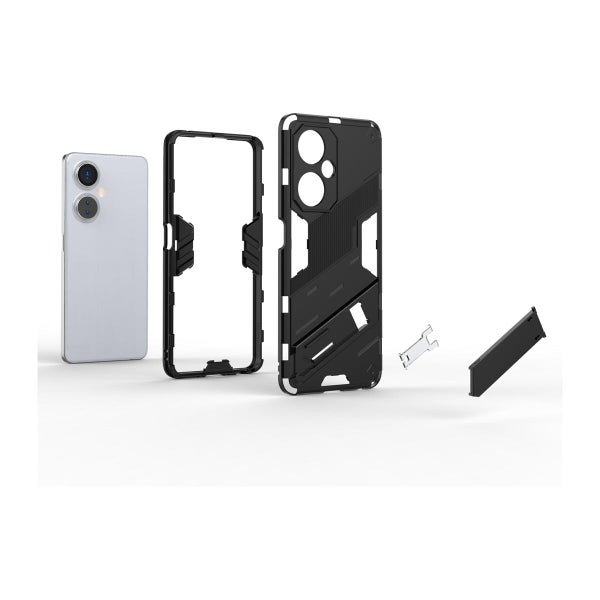 OnePlus Nord CE 3 Lite 5G suojakuori jalalla, Musta