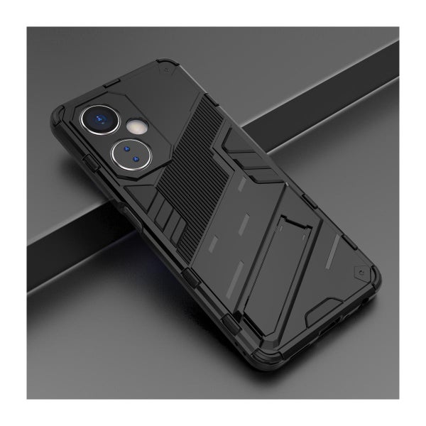 OnePlus Nord CE 3 Lite 5G suojakuori jalalla, Musta