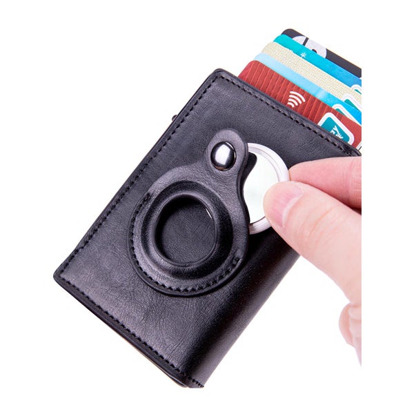 Apple AirTag -korttikotelo, Ekonahkaa, tummanruskea