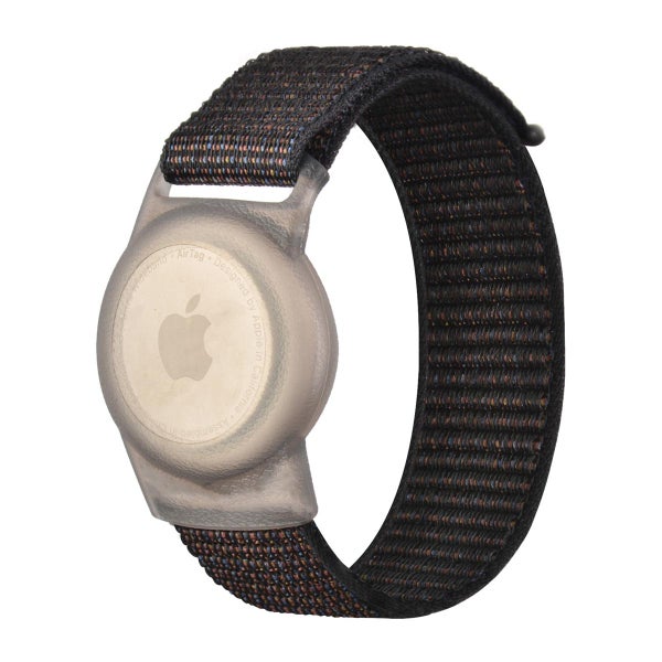 Apple AirTag -ranneke, Nylon, musta
