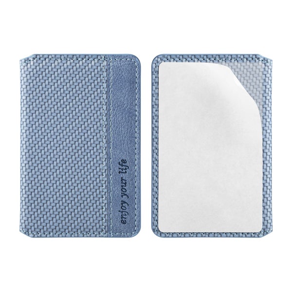 Korttikotelo RFID-suojauksella, Teippikiinnitys, sininen