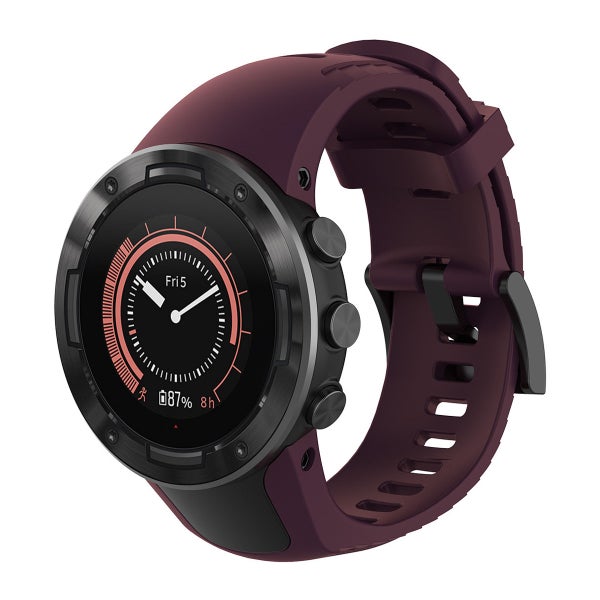 Silikoniranneke Suunto 5 -&auml;lykellolle, Asennusty&ouml;kalulla, violetti