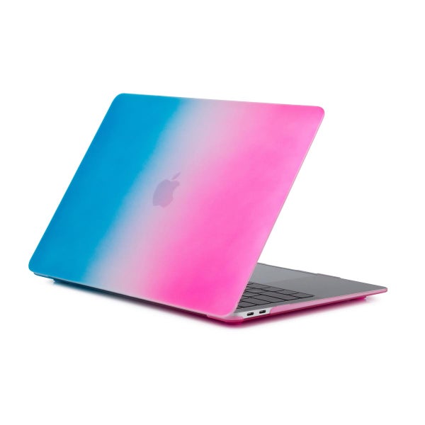 Liukuv&auml;rj&auml;tty suojakuori Apple MacBook Pro 16.2" -kannettavalle, Pinkki/sininen
