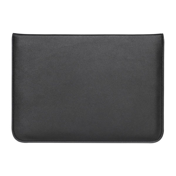 Suojatasku Apple MacBook 13/14.2" -kannettavalle, Ekonahkaa, musta