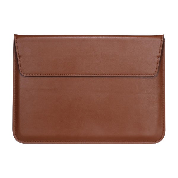 Suojatasku Apple MacBook 13/14.2" -kannettavalle, Ekonahkaa, ruskea
