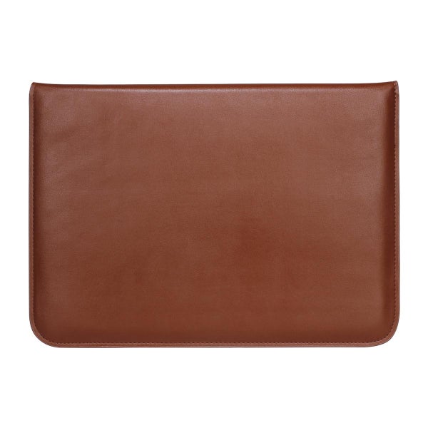Suojatasku Apple MacBook 13/14.2" -kannettavalle, Ekonahkaa, ruskea