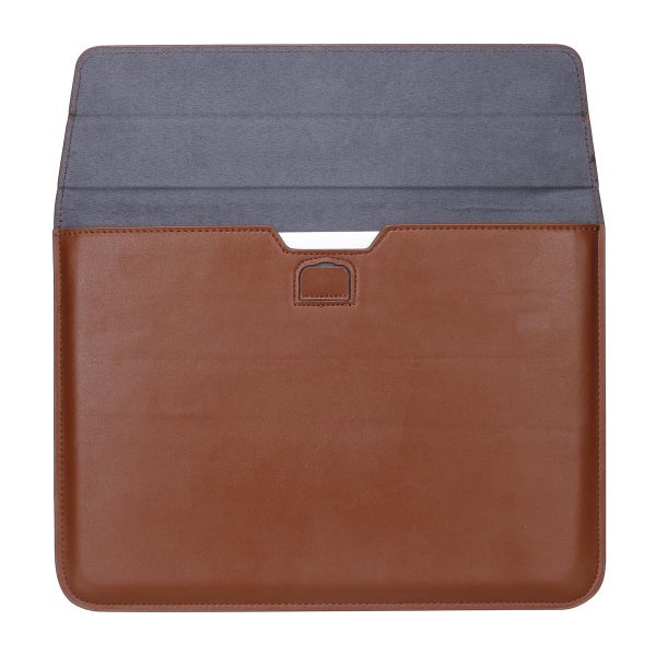 Suojatasku Apple MacBook 13/14.2" -kannettavalle, Ekonahkaa, ruskea
