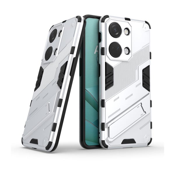 OnePlus Nord 3 5G suojakuori jalalla, Valkoinen