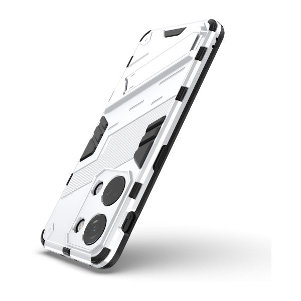 OnePlus Nord 3 5G suojakuori jalalla, Valkoinen