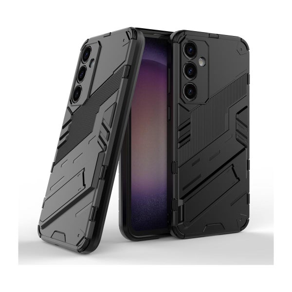 Galaxy S23 FE 5G suojakuori jalalla, Musta