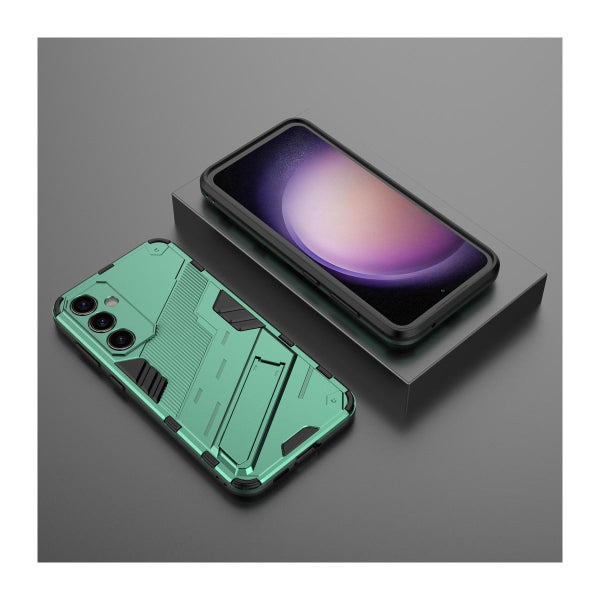Galaxy S23 FE 5G suojakuori jalalla, Vihre&auml;