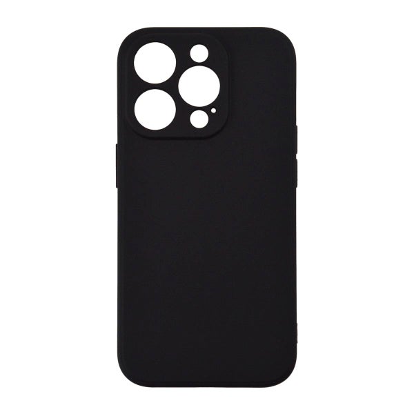 iPhone 15 Pro silikonimainen TPU-kuori, Musta