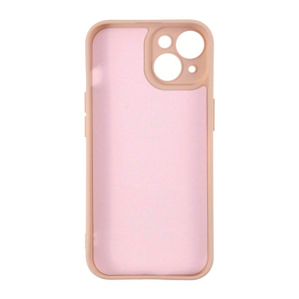 iPhone 15 silikonimainen TPU-kuori, Vaaleanpunainen
