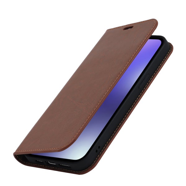 iPhone 15 Pro Max Lompakkokotelo, Nahkaa eri v&auml;reiss&auml;