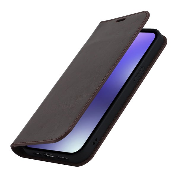 iPhone 15 Pro Max Lompakkokotelo, Nahkaa eri v&auml;reiss&auml;