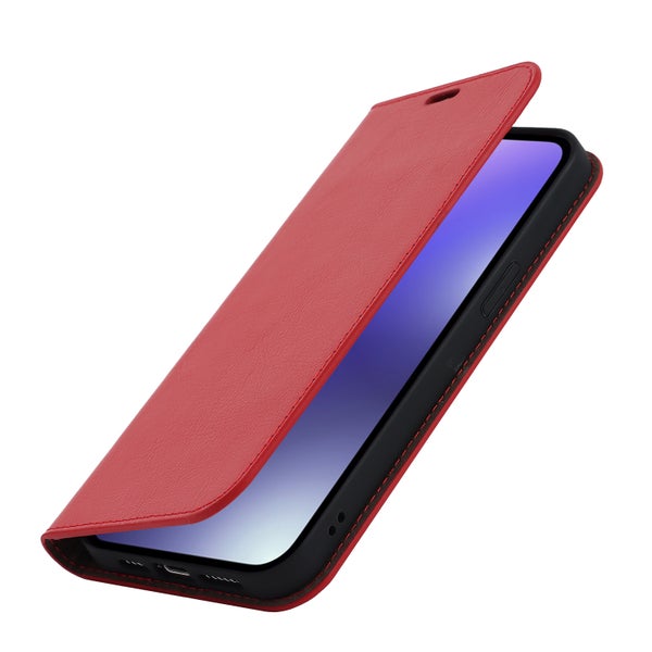 iPhone 15 Pro Max Lompakkokotelo, Nahkaa eri v&auml;reiss&auml;