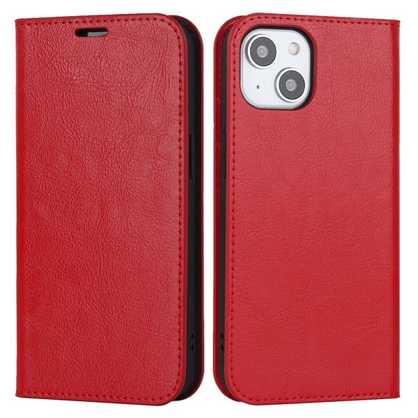 iPhone 15 Plus Lompakkokotelo, Nahkaa eri v&auml;reiss&auml;