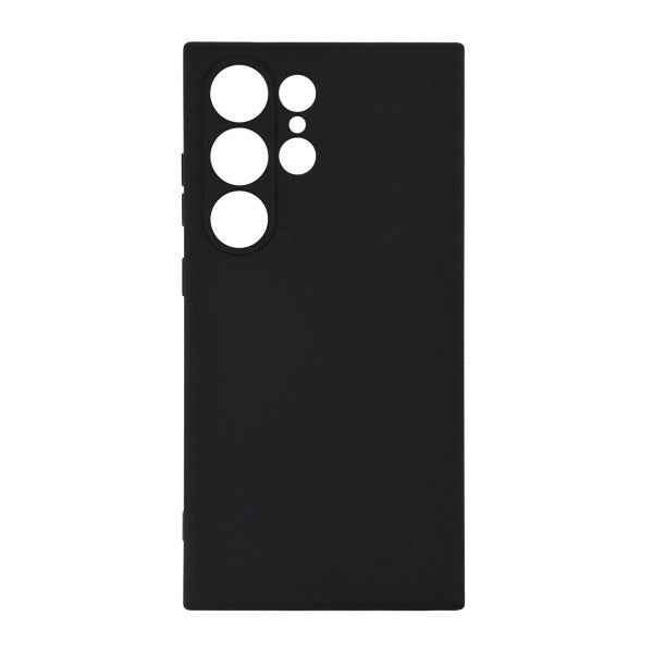 Galaxy S24 Ultra 5G silikonimainen TPU-kuori, Musta