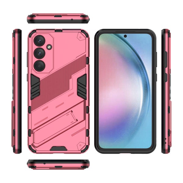 Galaxy A55 5G suojakuori jalalla, Pinkki