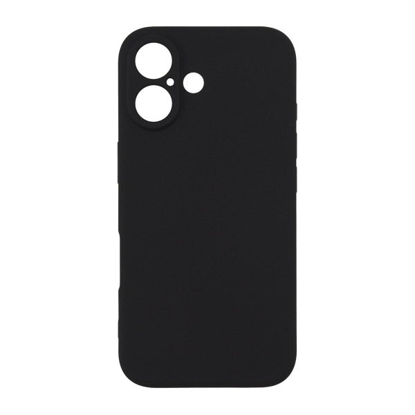 iPhone 16 silikonimainen TPU-kuori, Musta