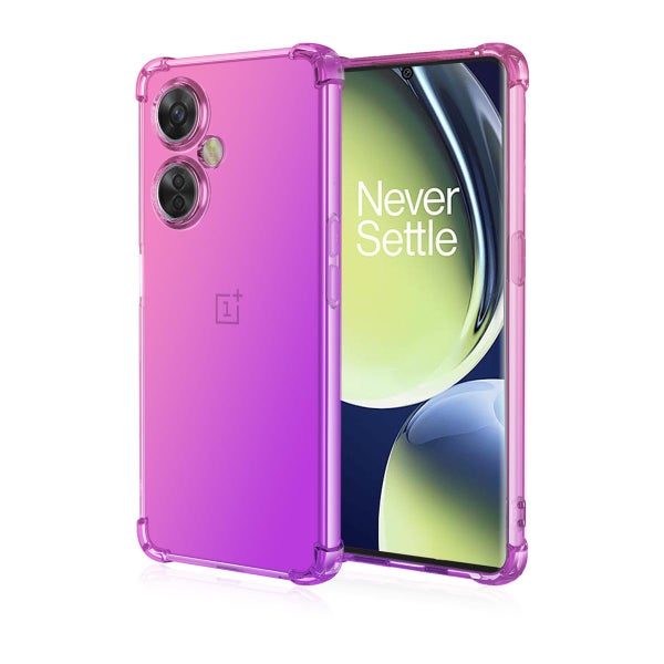 OnePlus Nord CE 3 Lite 5G Gradient Bumper TPU -suojakuori, Pinkki/violetti