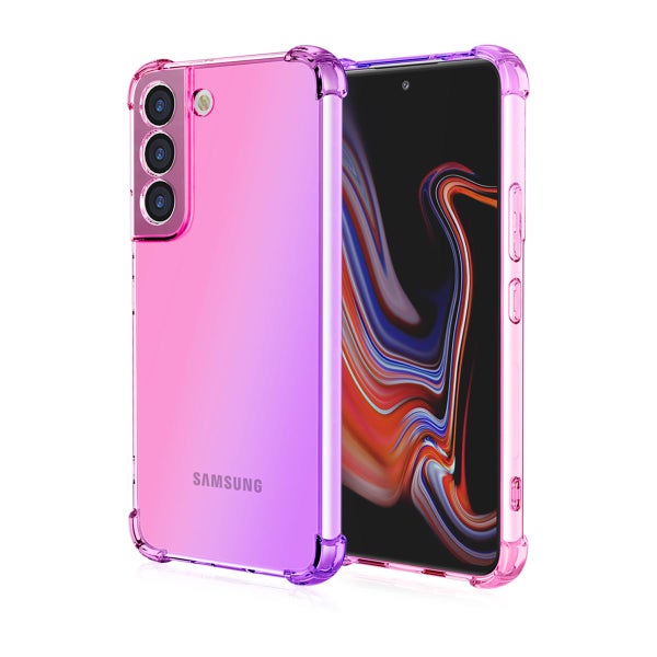 Galaxy S23 5G Gradient Bumper TPU -suojakuori, Pinkki/violetti