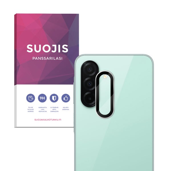 Galaxy A26 5G Suojis-panssarilasi, takakameroille mustilla kehyksill&auml;