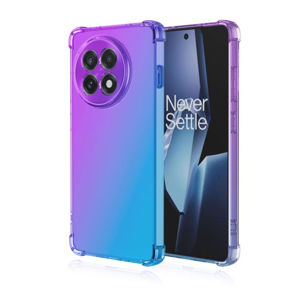 OnePlus 13R 5G Gradient Bumper TPU -suojakuori, Violetti/sininen