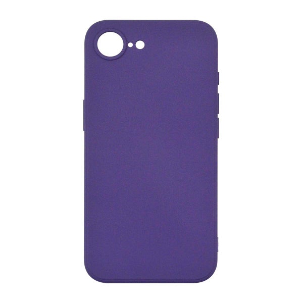 iPhone 17e / 16e silikonimainen TPU-kuori, Tummanvioletti