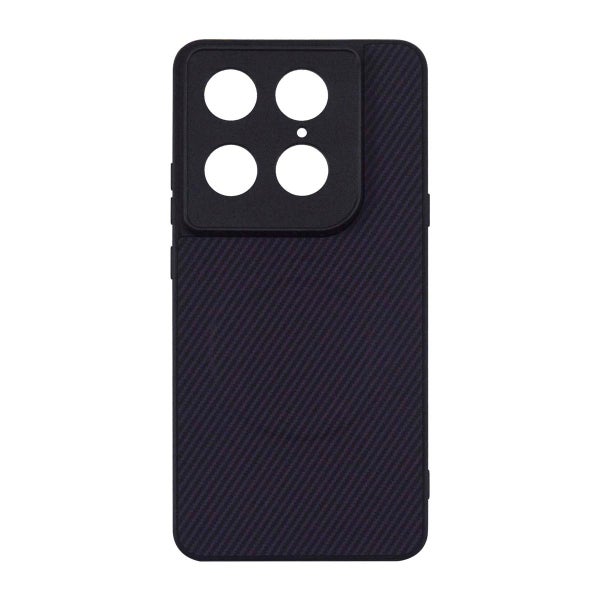 Motorola Signature 5G kuvioitu MagSafe-suojakuori, Hiilikuitukuvio, violetti